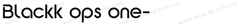 Blackk ops one字体转换